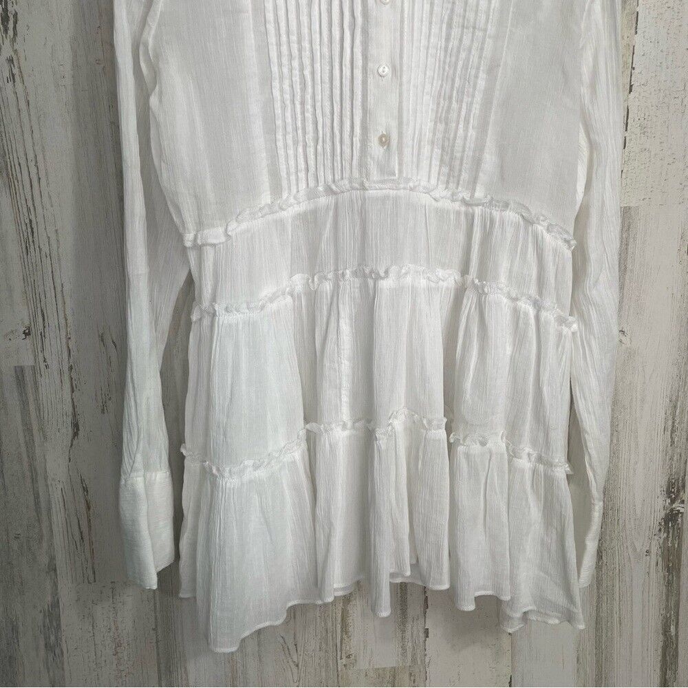 Ralph Lauren‎ Denim & Supply Tunic Mini Dress White Button Front size L NWT - Picture 4 of 8
